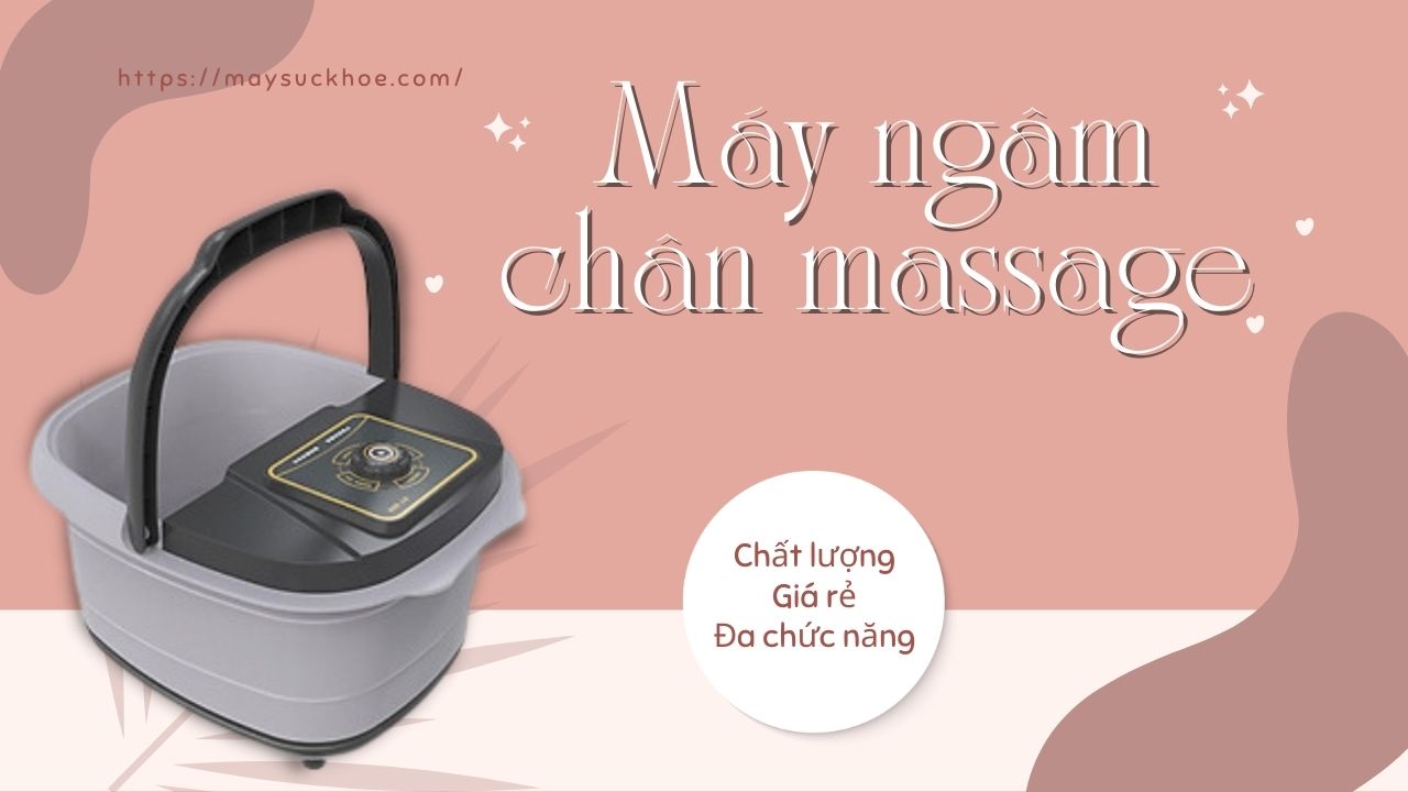 Tận hưởng những giây phút thư giãn tuyệt vời với máy ngâm chân massage
