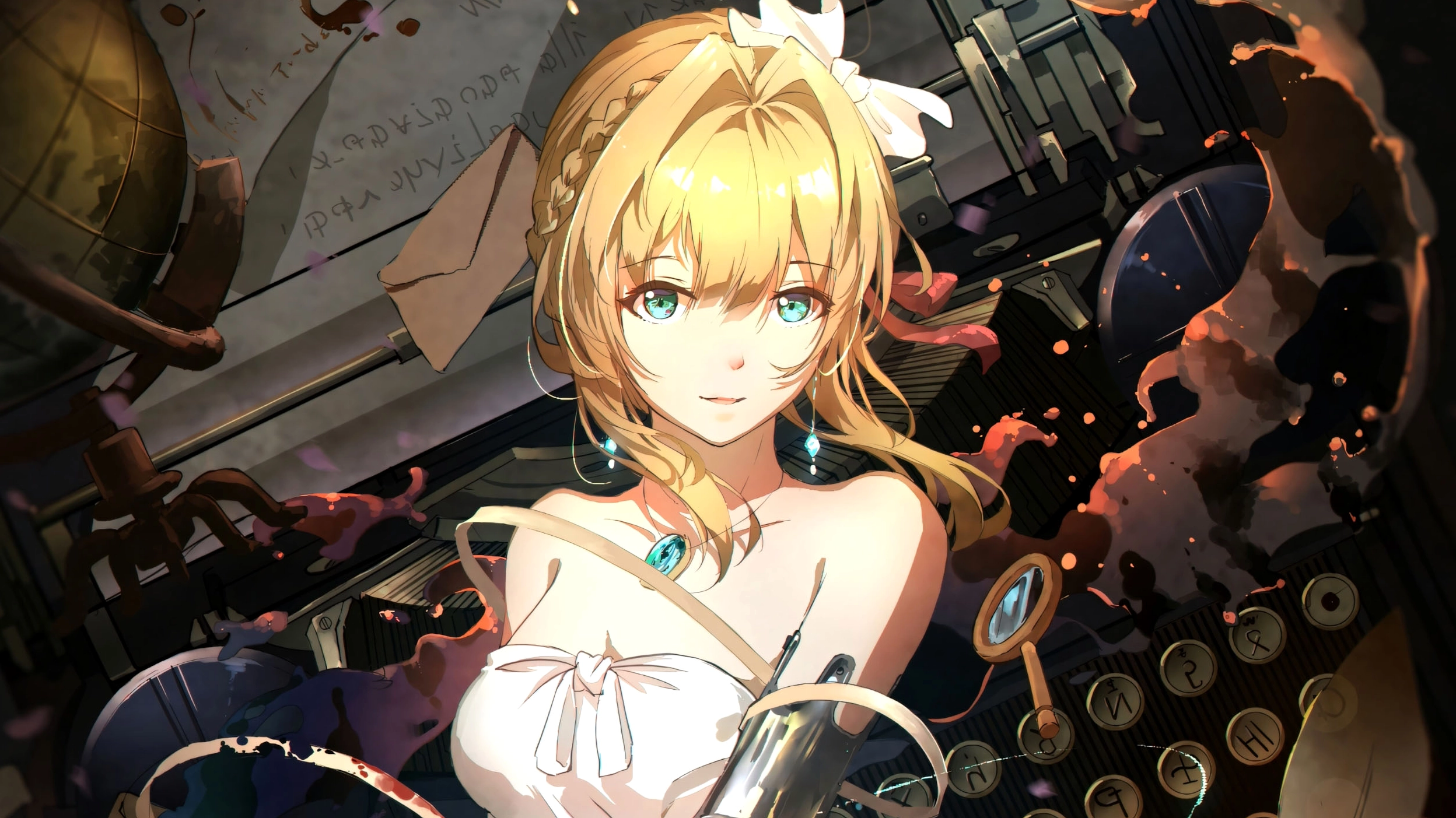 Ảnh nền máy tính 4K với nhân vật anime dễ thương phong cách hoạt hình