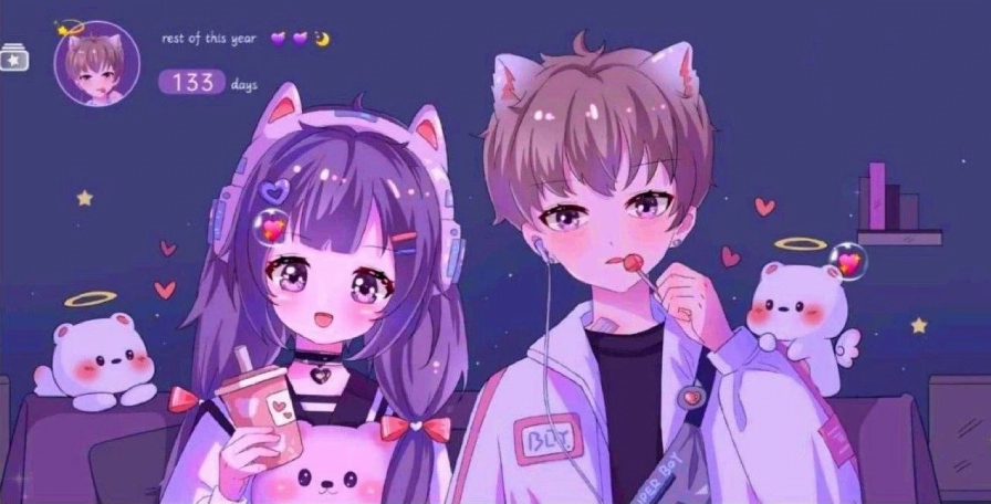 Ảnh nền máy tính Anime cute một cô gái đọc sách dưới tán cây