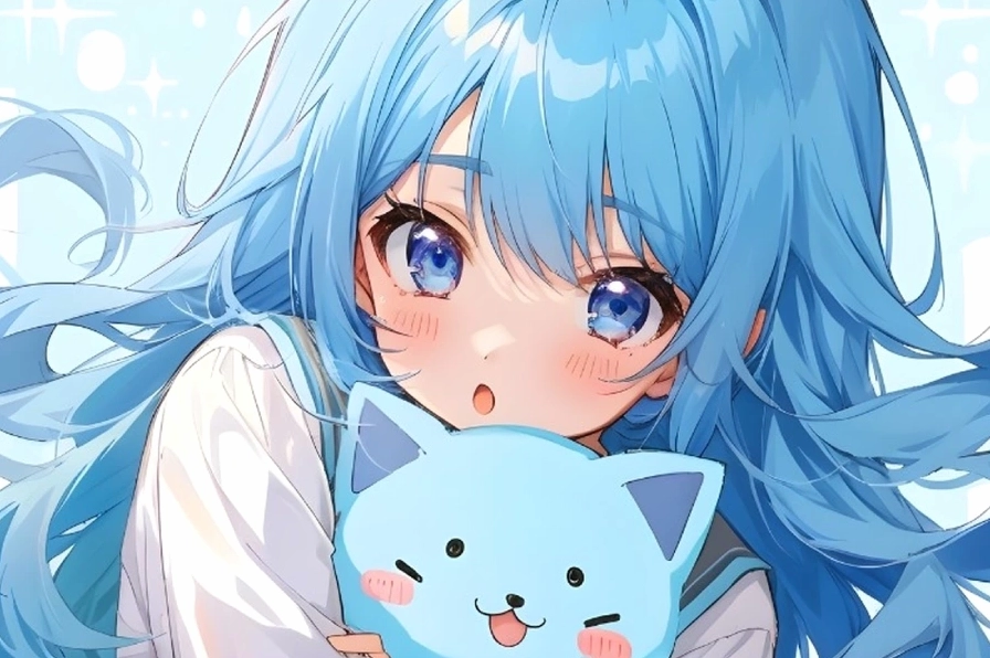 Hình nền máy tính Anime cute với phong cảnh làng quê Nhật Bản