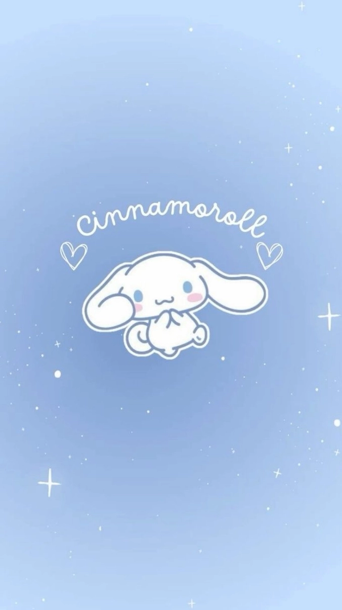 Ảnh Cinnamoroll cute đang ngủ ngon lành trên một đám mây trắng bồng bềnh.