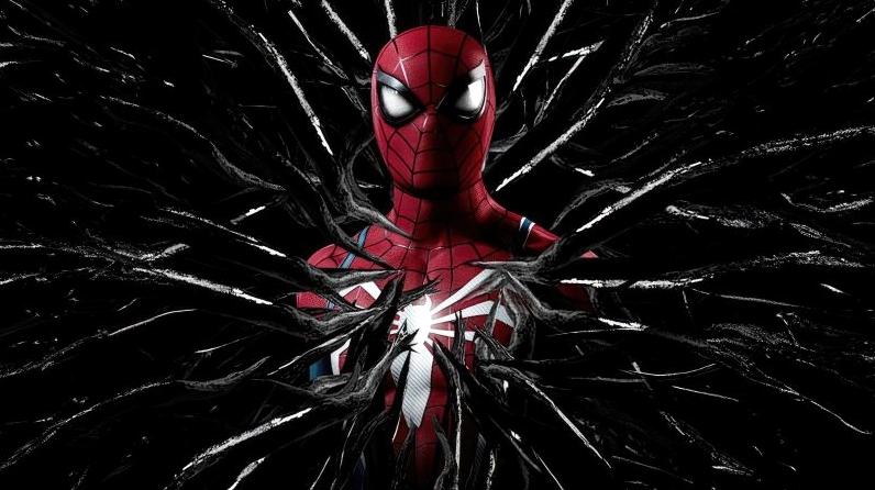 Ảnh nền Spiderman đối đầu Venom trong game Marvels Spider-Man 2