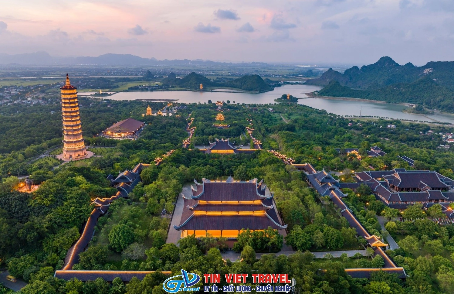 Chùa Bái Đính, một công trình tâm linh lớn gần khu du lịch Tràng An