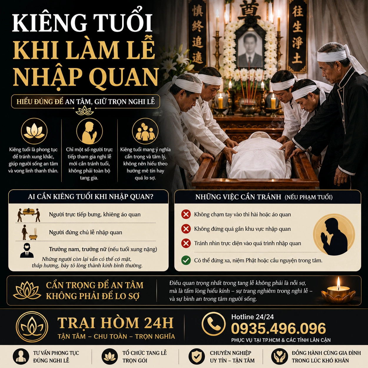 Cúng kiếng trong lễ nhập quan
