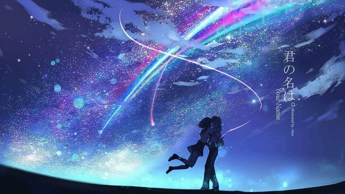 Hình nền anime cặp đôi lãng mạn, mang đến không khí ngọt ngào cho màn hình máy tính.