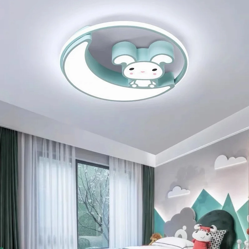 Hình nền đèn ốp trần với thiết kế tròn đơn giản, hiện đại